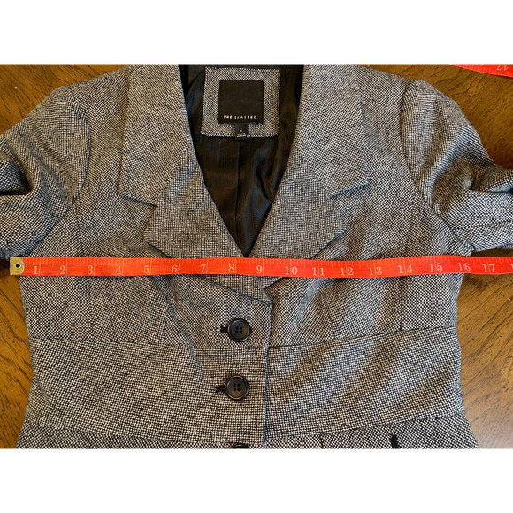 The Limited Womens Blazer Size 0 Grey Wool Blend - Picture 11 of 14
